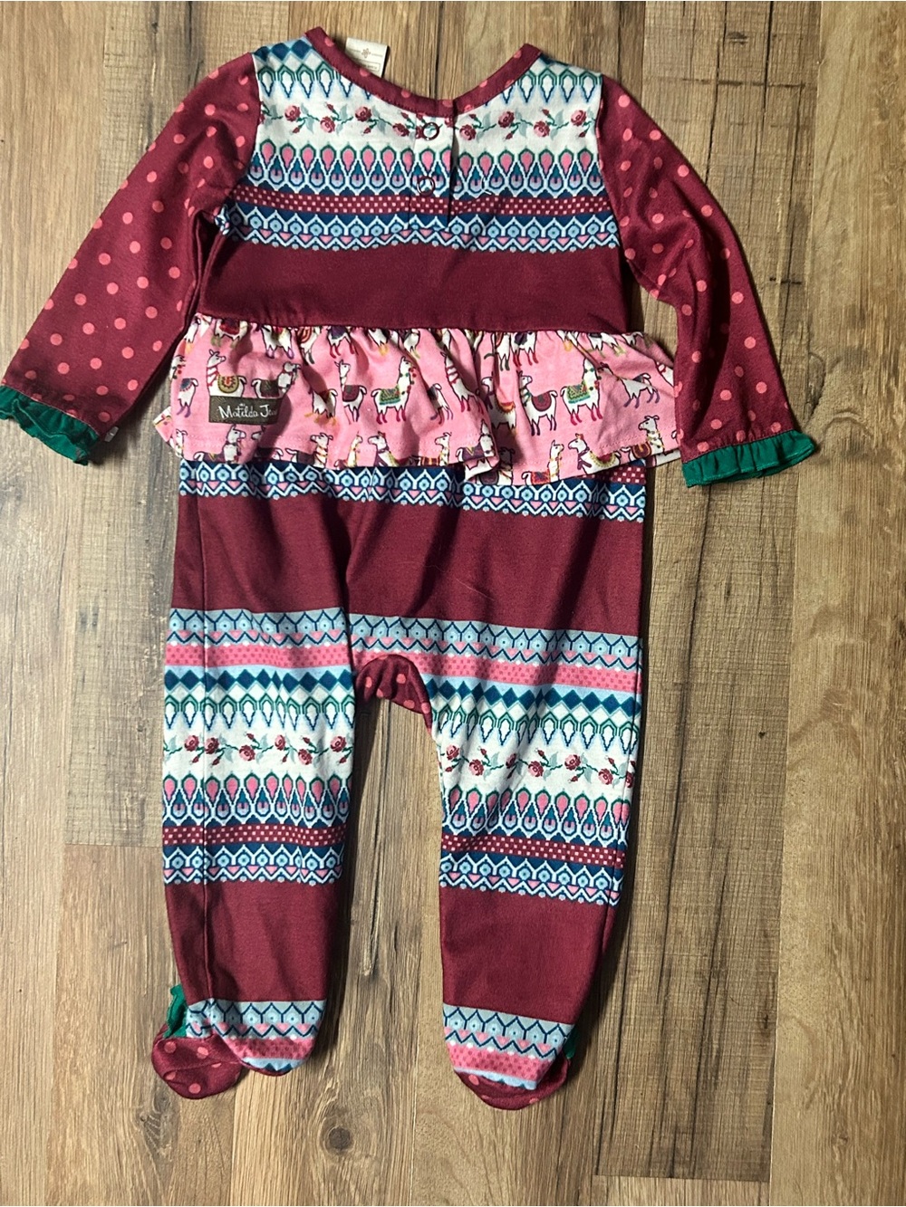 Matilda Jane Llama Snuggle Bug Pajamas Size 3/6m Choose Your Own Path Jammies - Picture 2 of 4